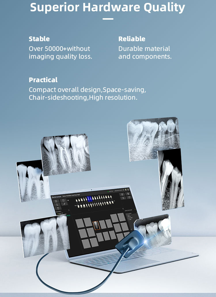 Dental Digital X-Ray Sensor RVG Intraoral Sensor System HD Image With Software S1/S2